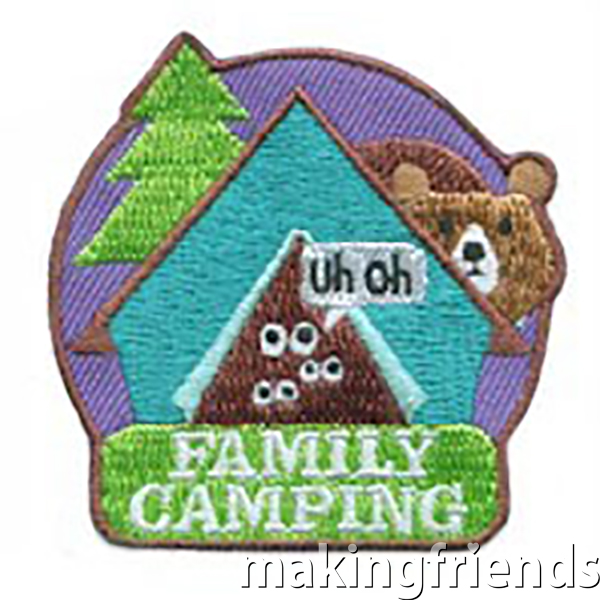 Family camping is especially good for new campers but everyone has fun the whole family is included. #makingfriends #familycamping #camping #family #funpatch via @gsleader411