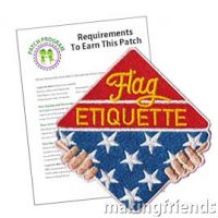 Girl Scout Flag Etiquette Patch