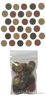 Assorted Foamie Brown Circles via @gsleader411