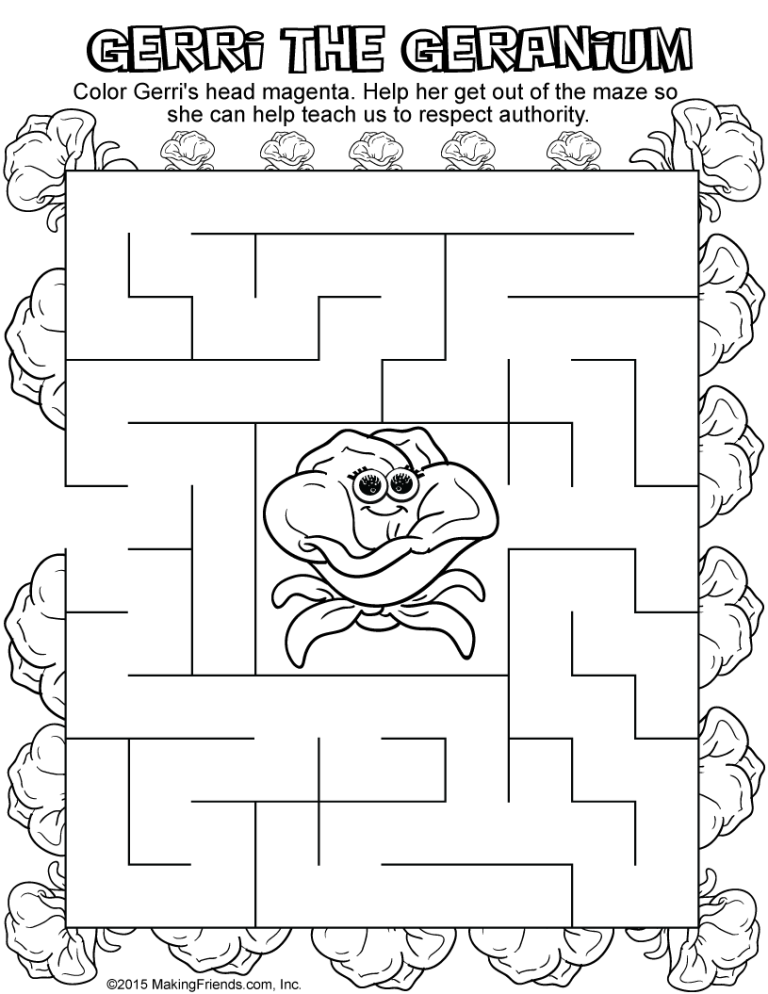 Magenta Petal Maze