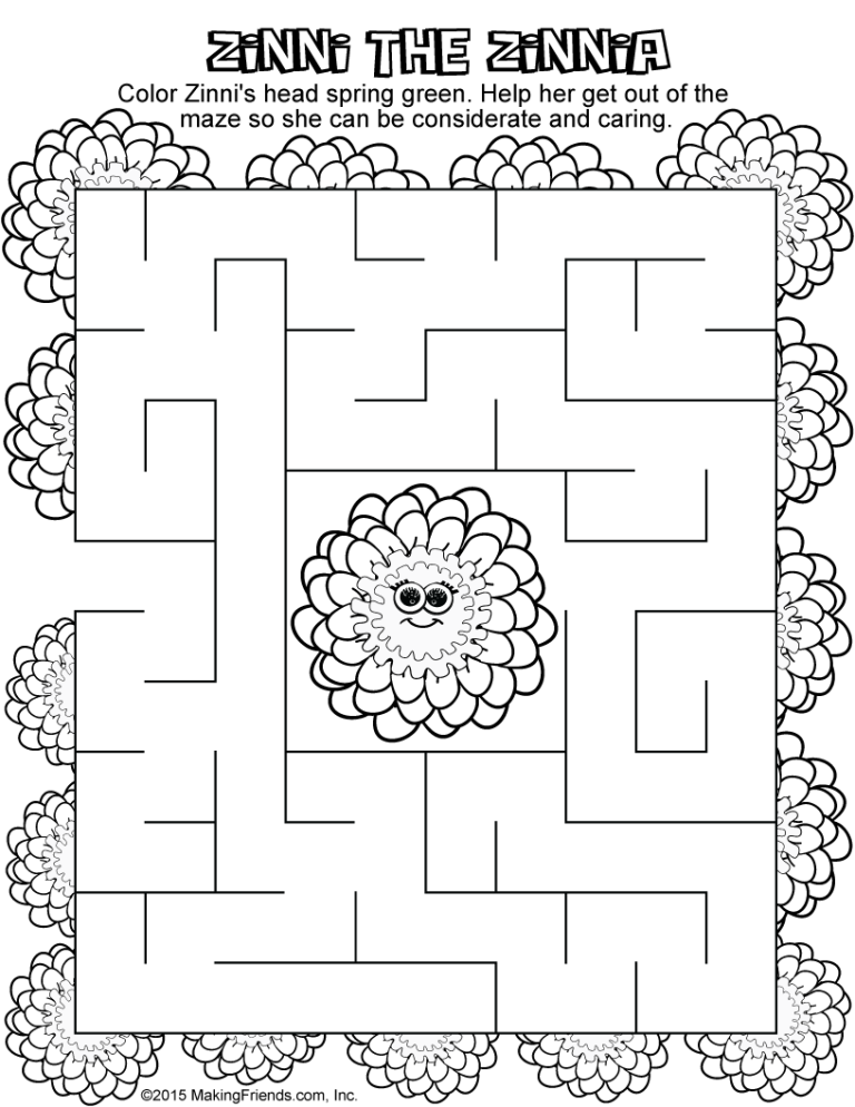Spring Green Petal Maze