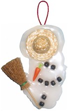 Melted Snowman Ornament