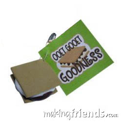 Ooey Gooey S'Mores Girl Scout Friendship SWAP Kit via @gsleader411