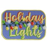 Girl Scout Holiday Lights Fun Patch