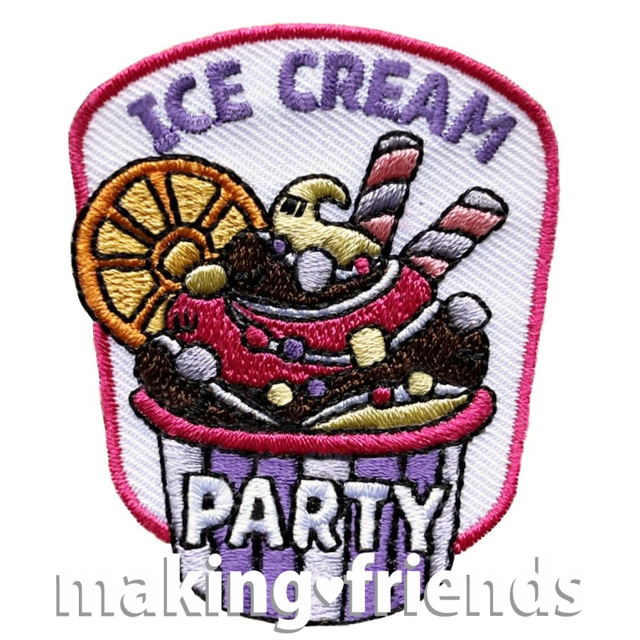 Girl Scout Ice Cream Party Patch