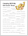 Girl Scout Mad Libs