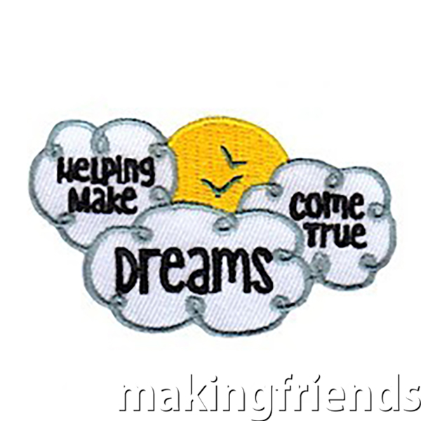 A beautiful patch for girls who have made a difference in someone's life. $.69 each, Free shipping Available #makingfriends #dreams #makeadifference #beautiful #dreamscometrue #followyourdreams #girlscouts #girlscoutpatches #changesomeoneslife via @gsleader411