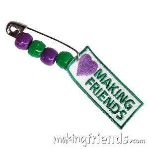 I Love Making Friends Patch Girl Scout Friendship SWAP Kit via @gsleader411