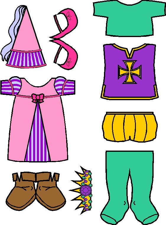 Medieval Paper Doll Friends
