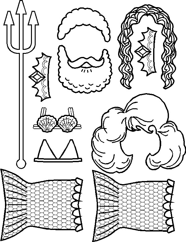 Mermaid Friends outlines