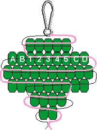 Girl Scout Trefoil Pony Bead Pattern