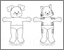 paper-doll-cat-dog-to-color