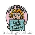 Girl Scout Paper Making Fun Patch