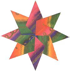 Paper Star Pins for Swapping