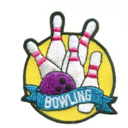 Girl/Boy Scout/Guides Patch/Crest/Badge   BOWLING your choice
