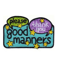 Girl Scout Good Manners Patch