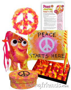 Girl Scout Peace Badge in a Bag via @gsleader411