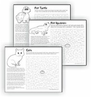 Pet Badge | Printable Pet Facts with Mazes ...