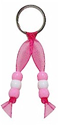 Pink Ribbon Key Chain