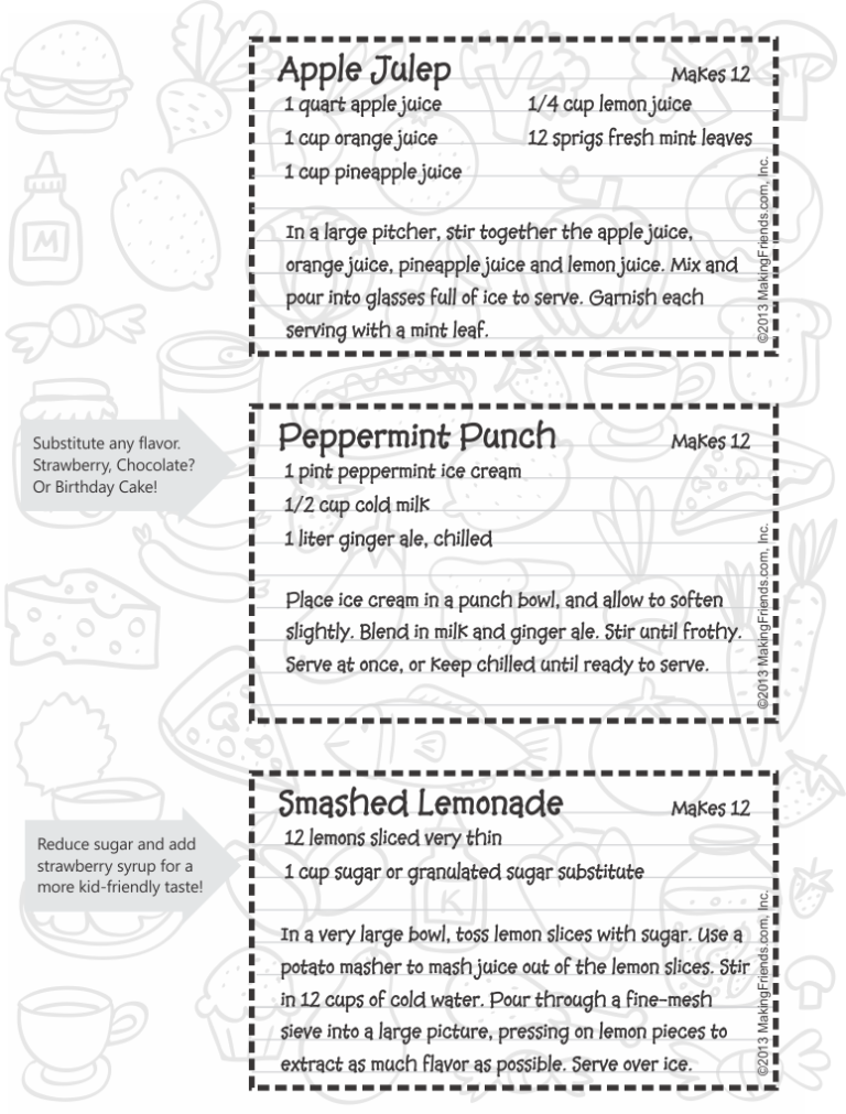 Girl Scout Drink Recipes