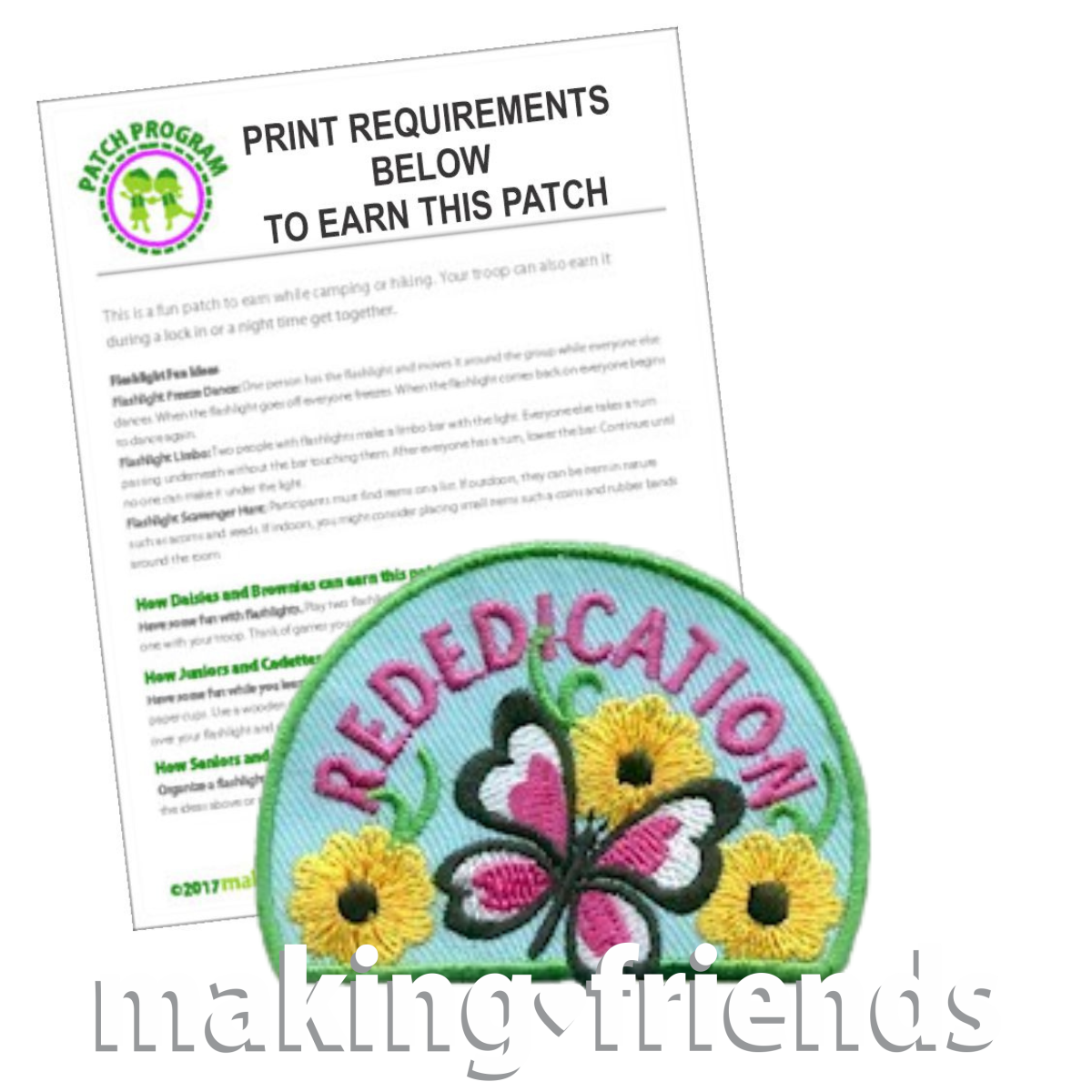 Girl Scout Rededication Patch