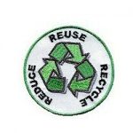 Girl Scout Reduce Reuse Recycle Fun Patch