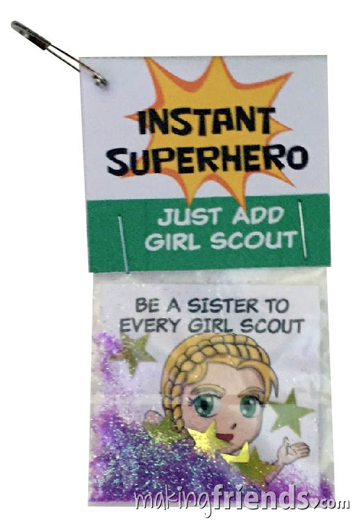Instant Superhero Girl Scout Friendship SWAP Kit via @gsleader411