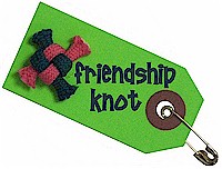 Friendship Knot Pins for Swapping