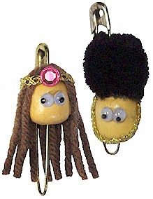 Mini English Bead Head Pins for Swapping