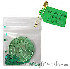 Irish Coin Girl Scout Friendship SWAP Kit via @gsleader411