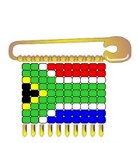 South Africa Girl Scout Flag Pin