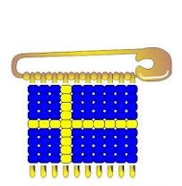 Sweeden Girl Scout Flag Pin