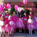 Multi level troop 250 made tutus to wear (juniors - daisies) during our annual Believe Walk community service event to support breast cancer awareness