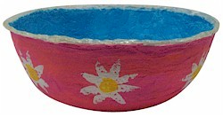 Plaster Daisy Bowl