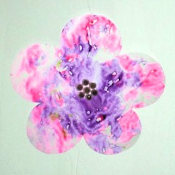 Flower Crayon Sun Catcher