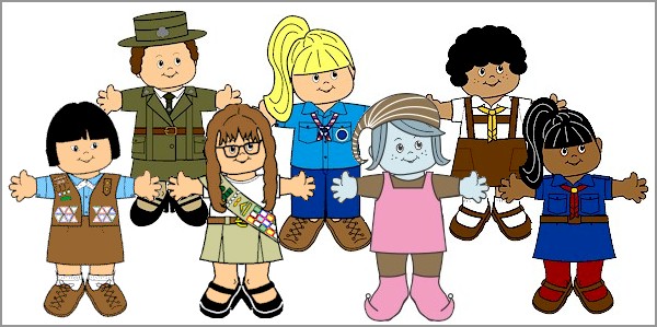 scout and guide paper doll friends makingfriends