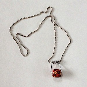 Recycled Clothespin Necklace