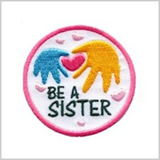 Be a Sister Girl Scout Fun Patch