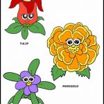 Daisy Flower Puppet Color Printable - MakingFriendsMakingFriends