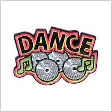 Dance Girl Scout Fun Patch