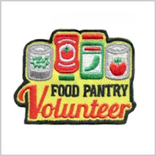 Food Pantry Volunteer Girl Scout Fun Patch