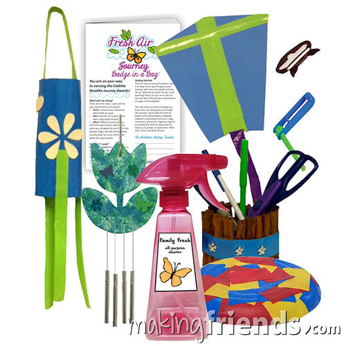 Girl Scout Fresh Air Badge in a Bag via @gsleader411