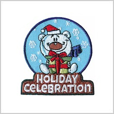 Holiday Celebration Girl Scout Fun Patch