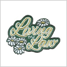 Living the Law Girl Scout Fun Patch