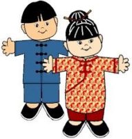 chinese paper doll friends