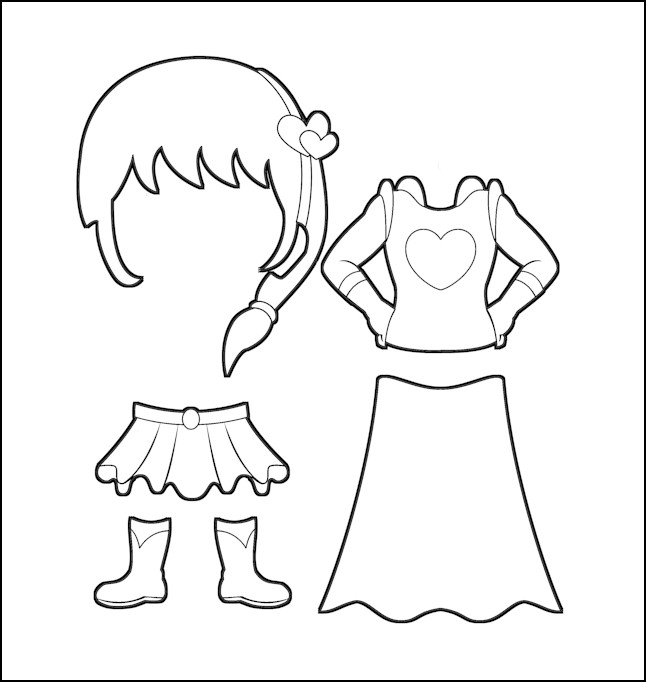 Superhero Paper Dolls | Charity Costumes Outline ...