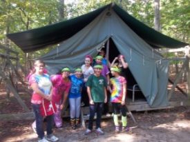 Camping with Girl Scouts