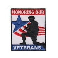 Honoring our Veterans Girl Scout Fun Patch