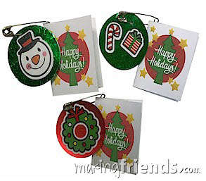 Mini Holiday Card Girl Scout Friendship SWAP Kit via @gsleader411