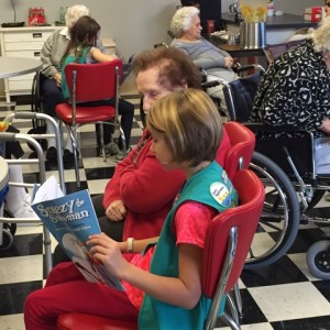 Scouts Honoring Seniors – Earning the Fun Patch!
